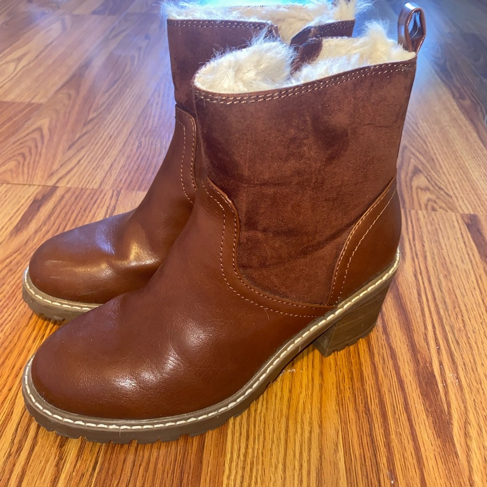 Brown ankle boots